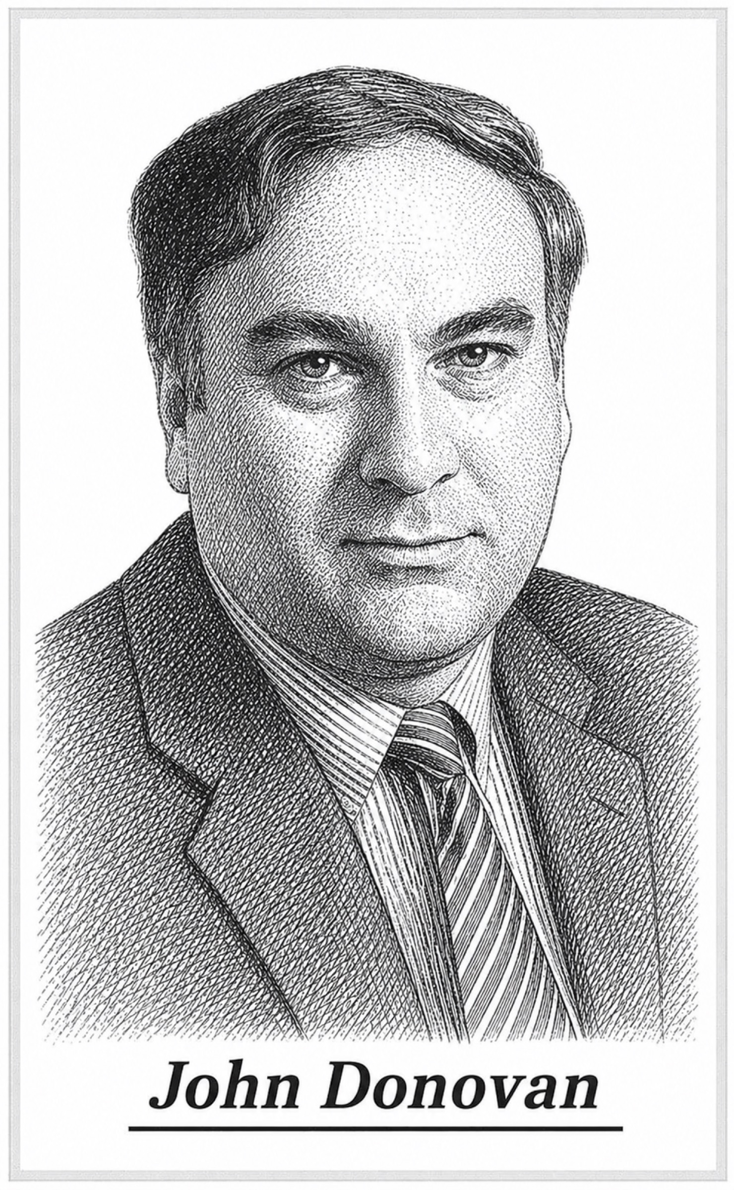 AI-generated sketch of John Donovan